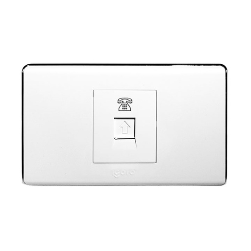 [A6072] Toma para conector rj11 telefono IGOTO (serie a60 white)