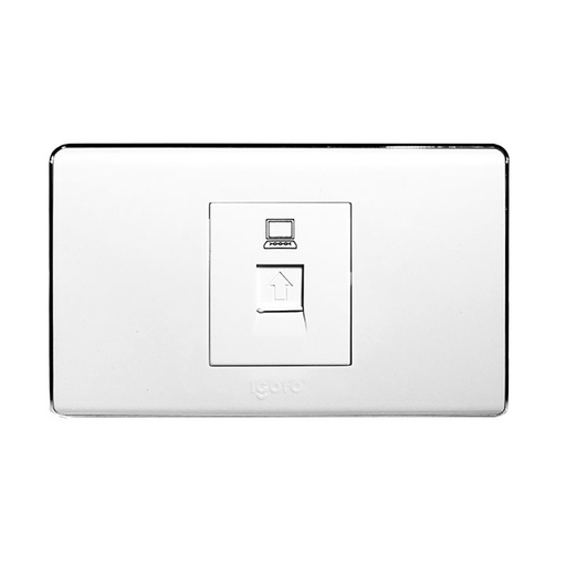 [A6073] Toma para conector rj45 redes IGOTO (serie a60 white)