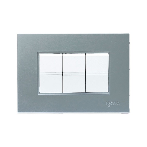 [Z516-S] Interruptor triple IGOTO (serie z silver)