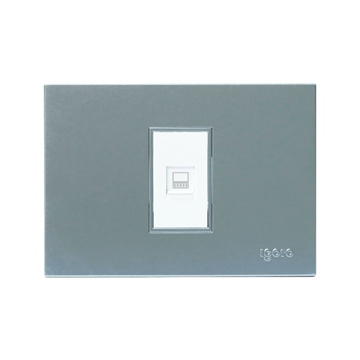 [Z408-S] Toma para conector rj45 redes IGOTO (serie z silver)