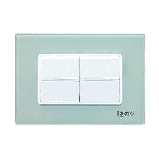 [Z514-A] Interruptor doble IGOTO (serie z acrylic)