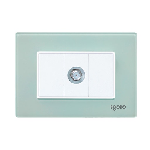 [Z302-A] Toma para conector coaxial tv IGOTO (serie z acrylic)