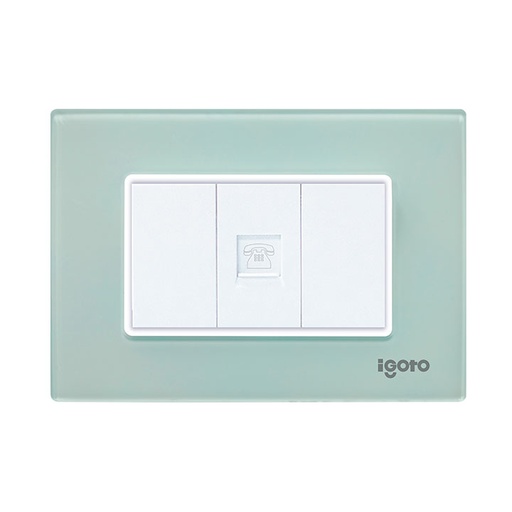 [Z402-A] Toma para conector rj11 telefono IGOTO (serie z acrylic)