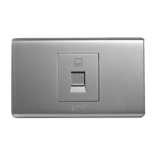 [A2073-S] Toma para conector rj45 redes IGOTO (serie a20 silver)