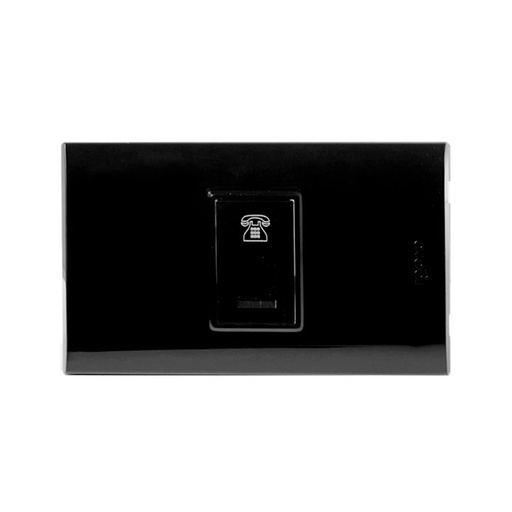 [B402-B] Toma para conector rj11 telefono IGOTO (serie b black)