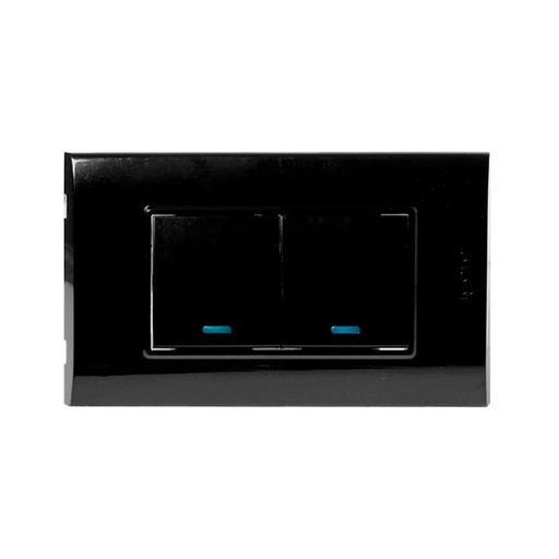 [B514-B] Interruptor doble IGOTO (serie b black)