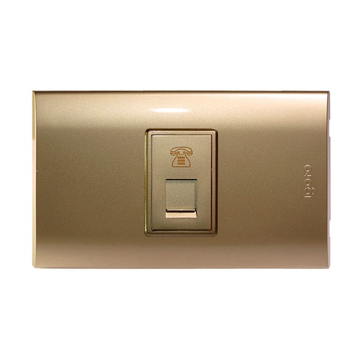 [B402-G] Toma para conector rj11 telefono IGOTO (serie b gold)