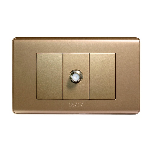 [A2071S-G] Toma para conector coaxial IGOTO (serie a20 gold)