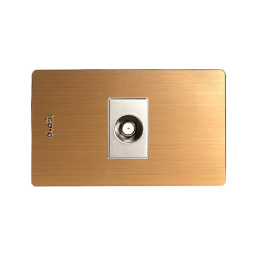 [X302] Toma para conector coaxial tv IGOTO (serie x gold)