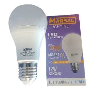 [965238] Bombillo led a60 12w ac85-265v 6500k MARSAL