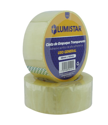 Teipe transparente 48mm LUMISTAR