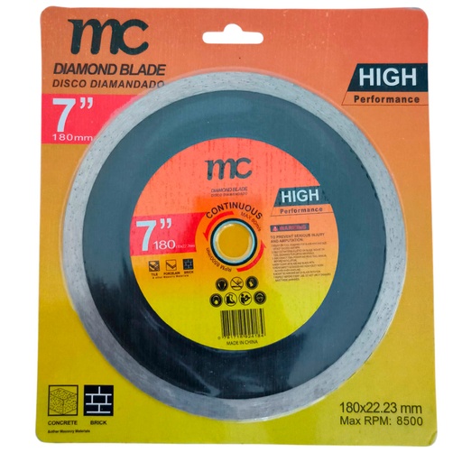 [781718924184] Disco diamantado 7'' continuo MC