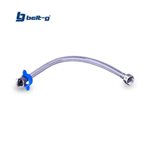 [GRI-1941] Canilla metálica trenzada 1/2'' x 1/2'' x 40cm BELT-G