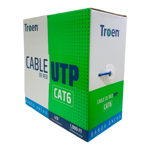 [TR-UTP-6CAT-305M] Cable utp CAT6 TROEN (305 metros)