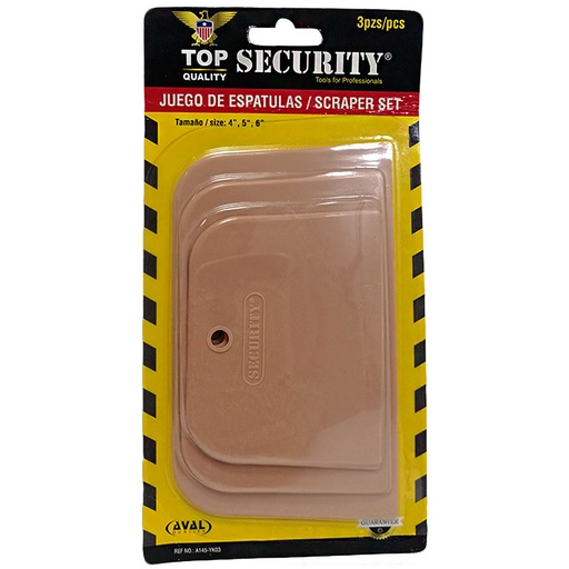 [A145-YK03] Espatula plastica SECURITY (set 3pz)
