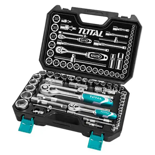 [THT421441] JUEGO DE DADOS 44PC 1/4''+1/2''  TOTAL 