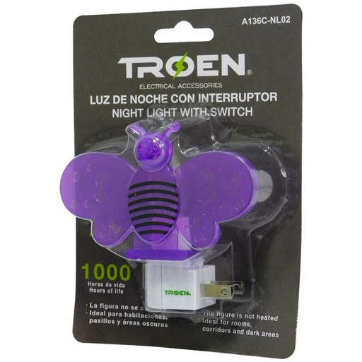 [A136C-NL02] Lampara de noche 4w TROEN