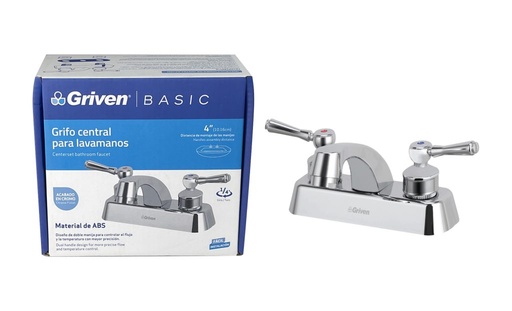 [GVB-P8507] Griferia para lavamano 4'' GRIVEN (cromada)