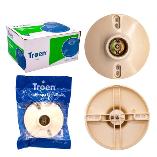 [DQ-031] Plafon bakelita beige e27 4,5'' TROEN