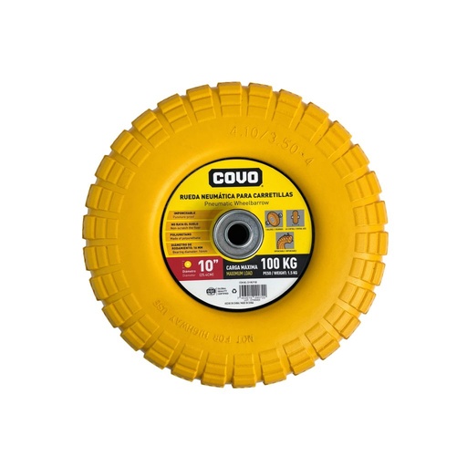 [CV-WLP100] Rueda maciza 10'' COVO