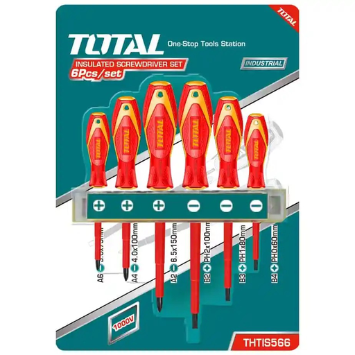 [THTIS566] JUEGO DE DESTORNILLADORES AISLADOS 1000V TOTAL 