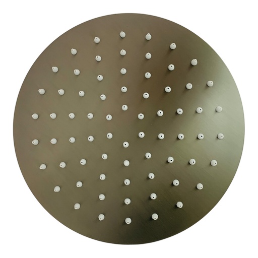 [GV-SHQM10-R] Regadera redonda 10'' gun metal GRIVEN
