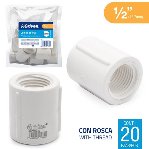 Union pvc hr x hr GRIVEN (set 10pz)