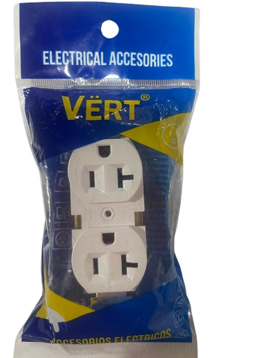 [JEH-077] Toma corriente doble 2p + T 20a 125v VERT