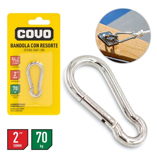 Eslabon con resorte COVO
