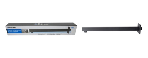 [GV-SHB4-S] Brazo para ducha cuadrado GRIVEN (negro)