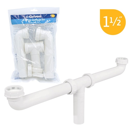 [A367-D010] Colector doble plastico GRIVEN (1.1/2'')
