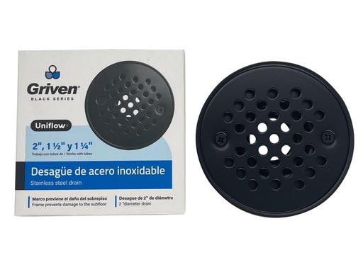 [GV-RSD-10A1B] Rejilla para piso 4'' negra GRIVEN