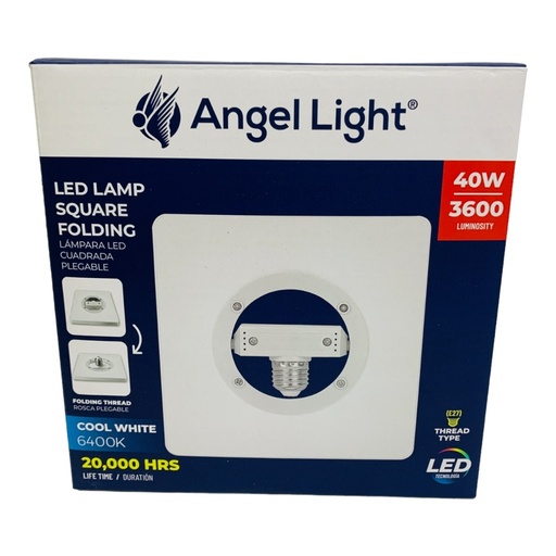 [AL-SFL-40W] Bombillo led cuadrado plegable 40w e27 6400k 90-265v ANGEL LIGHT