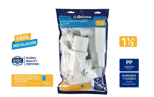 [A367-HDA151-140] Sifon colector doble 1.1/2'' GRIVEN