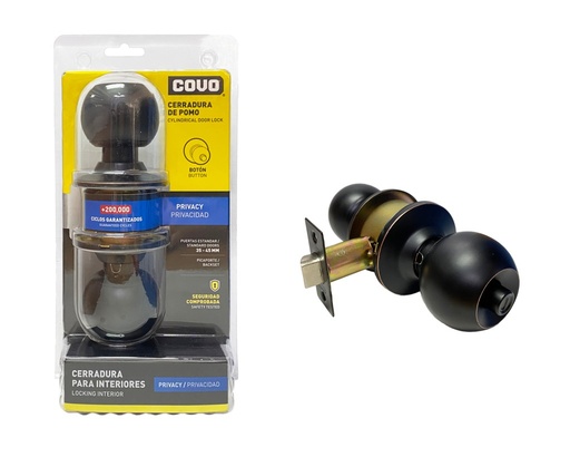 [DL-3872BK-ORB] Cerradura de pomo COVO (bano)