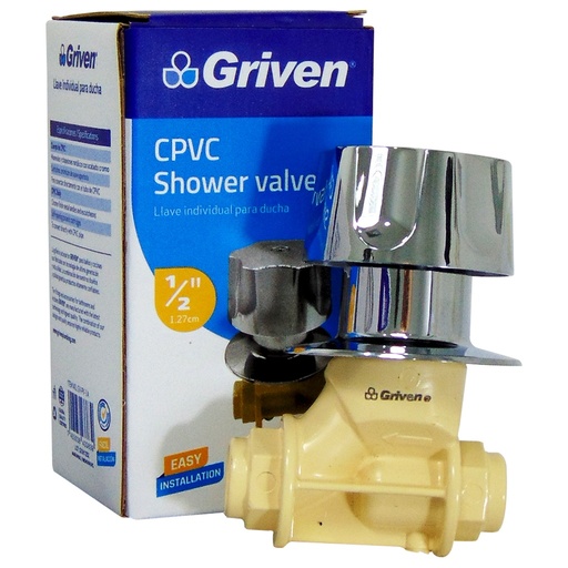 [GV-PV-1A] Llave de ducha individual GRIVEN (cromada)