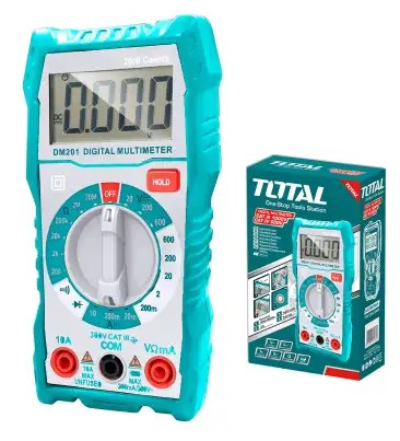 [TMT460012] MULTIMETRO DIGITAL 2000 CUENTAS 600V 10AMP TOTAL 