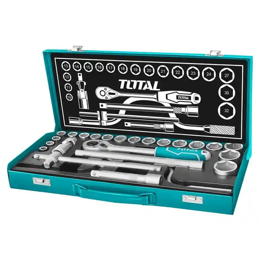 [THT141253] RATCHET 1/2'' CON JUEGO DE DADOS 24PZ TOTAL