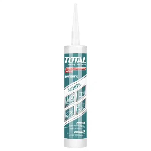 [THT3511] Silicon acetico 300ml TOTAL (blanco)