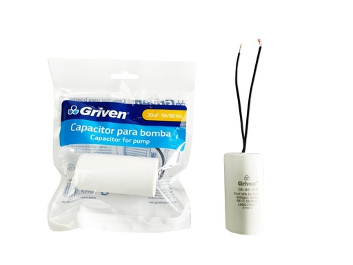 [A414-60-VEN] Capacitor para bomba de agua GRIVEN (20uf)