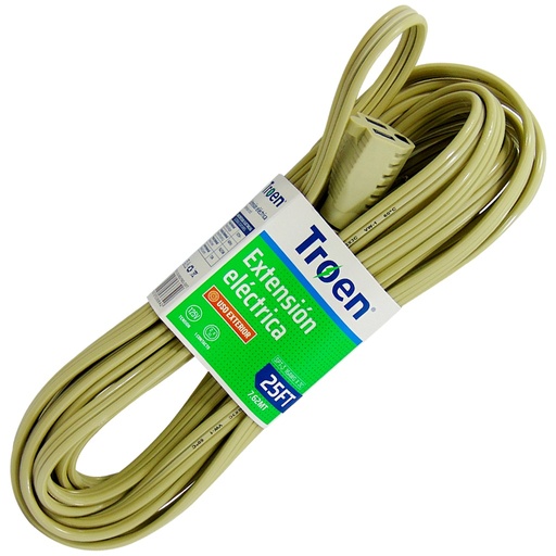 [A136-RM3-YM3-25FT] EXTENSION ELECTRICA 25FT 1 TOMA TROEN