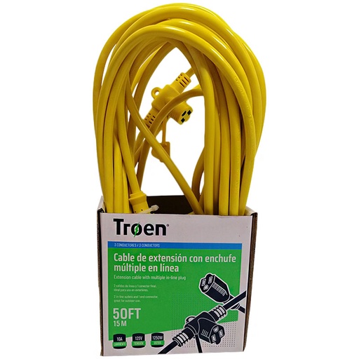 [A136-EC1903-10M] Extension electrica 10 metros TROEN (1 x 18awg)