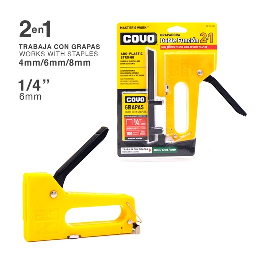 [CV-9SG-2IN1] Grapadora doble función 2 en 1 COVO