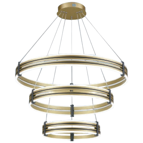 [A105-ZSLM-15] LAMPARA LED COLGANTE 160W 3 ANILLOS ANGEL LIGHT 