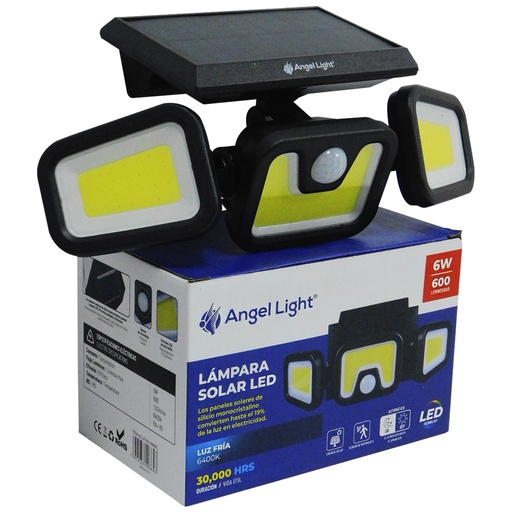 [A105-N866C] Lampara led solar 6w 6400k ANGEL LIGHT