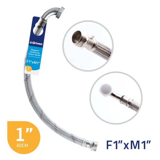 [A367-SG60] Manguera flexible 1″ para equipo hidroneumatico GRIVEN