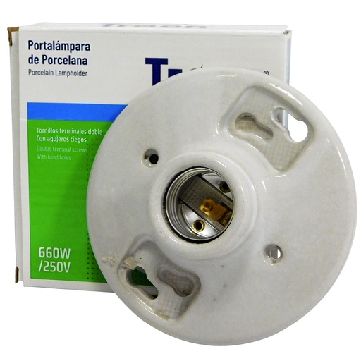 [DQ-059-PL] Plafón cerámico e27 4.1/2'' 660w ac110-250v TROEN