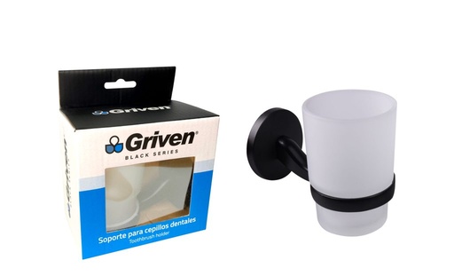 [A367-SH60200-TH] SOPORTE CEPILLO DE DIENTE GRIVEN BLACK