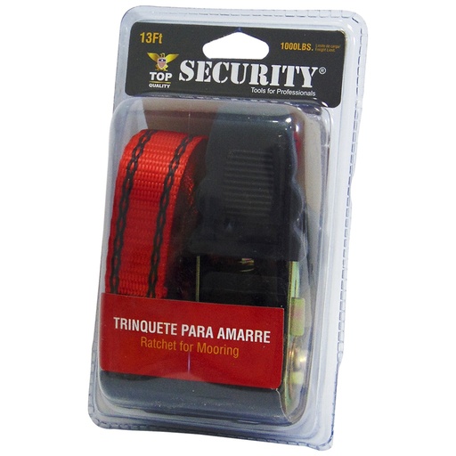 [A010-CLA19] CORREA DE AMARRE CON TRINQUETE 2''X4MTS SECURITY