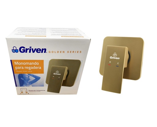 [GV-WGA-3] LLAVE MONOMANDO DE DUCHA 1/2'' GOLD GRIVEN 